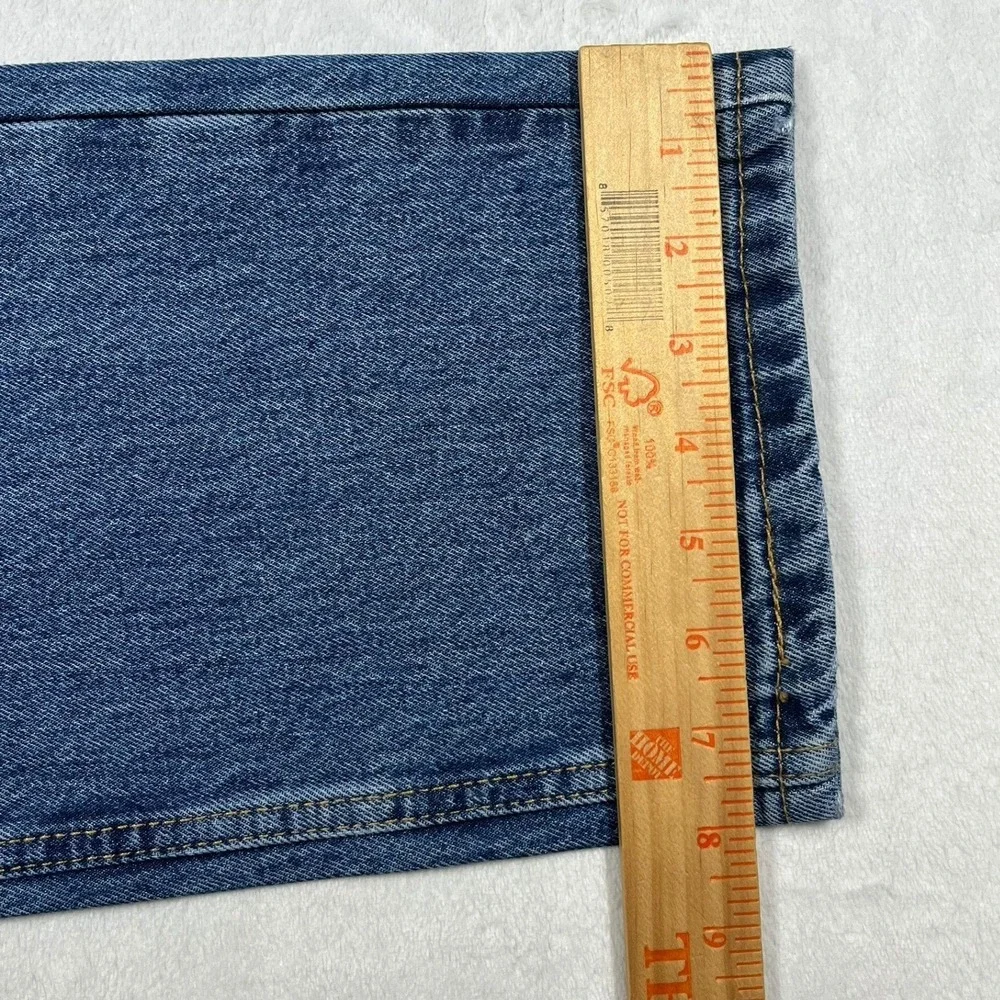 Levi's 505 Regular Fit Mens 33x32 Blue Straight Leg Cotton Jeans 00505-4891